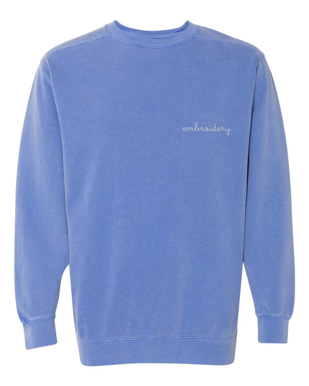 juju + stitch Personalized Custom Embroidered Sweatshirts & Hoodies Adult Vintagewash Crewneck Sweatshirt (Unisex)