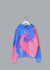 Adult Tie-Dye Pullover Hooded Sweatshirt (Unisex) juju + stitch Adult XL / Neon Blue Pink custom personalized script embroidered tie dye hoodie