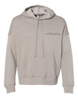 Adult Supersoft Classic Hoodie (Unisex) juju + stitch Adult XS / Taupe custom personalized script embroidered hoodie