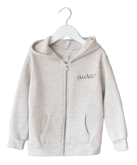 Baby Zip Fleece Hoodie juju + stitch  custom personalized script embroidered zip-up fleece