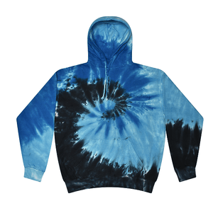 Kids Tie-Dye Pullover Hooded Sweatshirt juju + stitch KIDS 2-4 / Deep Blue custom personalized script embroidered tie dye hoodie