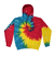 Kids Tie-Dye Pullover Hooded Sweatshirt juju + stitch KIDS 2-4 / Primary Rainbow custom personalized script embroidered tie dye hoodie