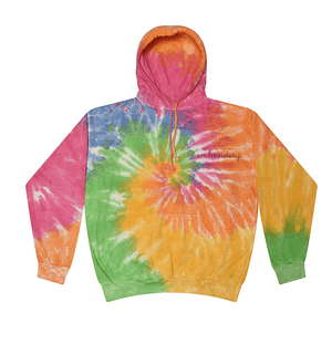 Kids Tie-Dye Pullover Hooded Sweatshirt juju + stitch  custom personalized script embroidered tie dye hoodie