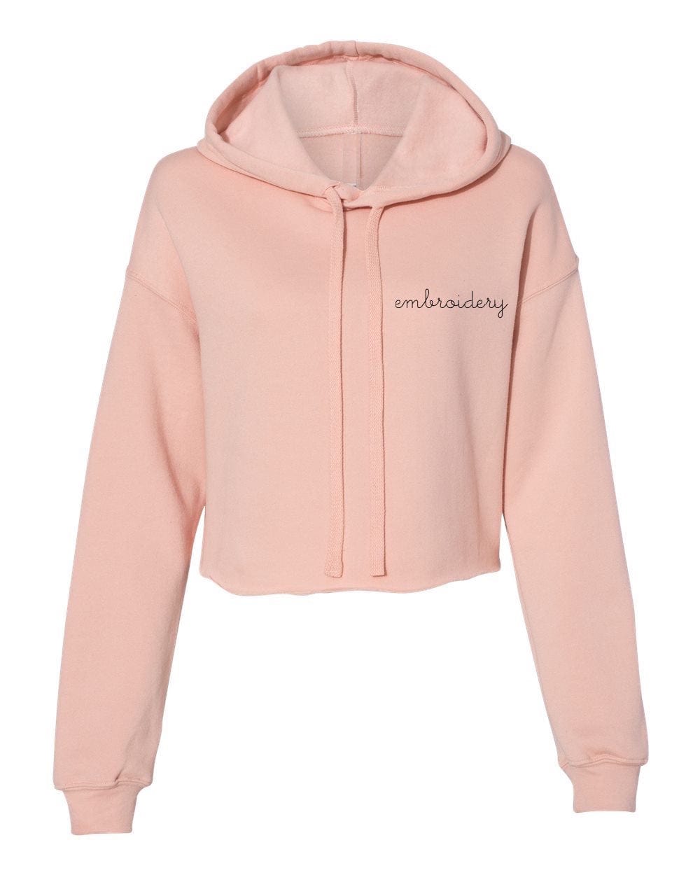 Ladies cropped hoodie – personalized & custom embroidered