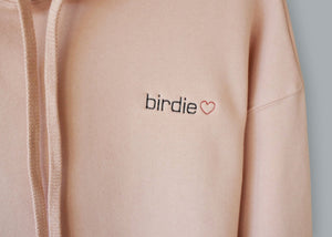Ladies' Cropped Fleece Hoodie juju + stitch  custom personalized script embroidered cropped fleece hoodie
