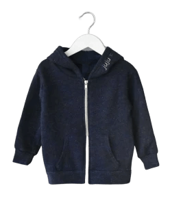 Little Kids Zip Fleece Hoodie juju + stitch  custom personalized script embroidered zip-up fleece hoodie