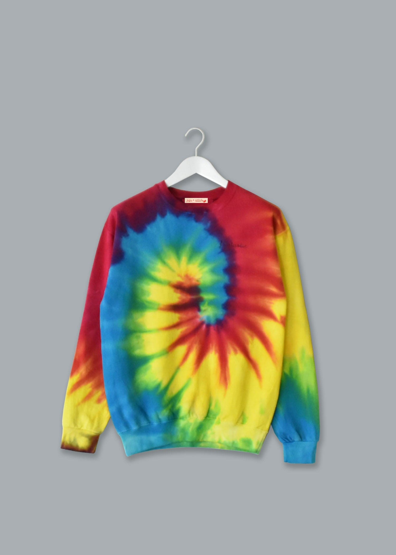 Adult Tie Dye Crewneck Fleece Sweatshirt Unisex