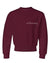 Big Kids Classic Crewneck Fleece Sweatshirt juju + stitch S (6-8) / Maroon custom personalized script embroidered crewneck fleece sweatshirt