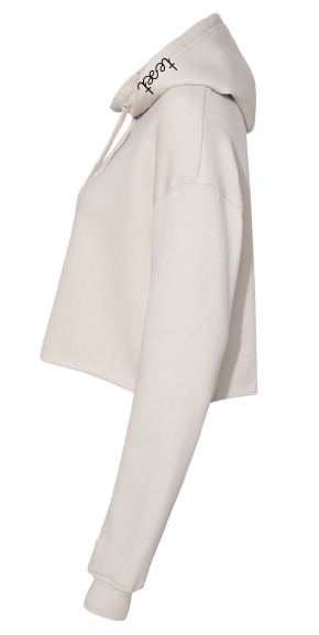 Ladies cropped hoodie – personalized & custom embroidered