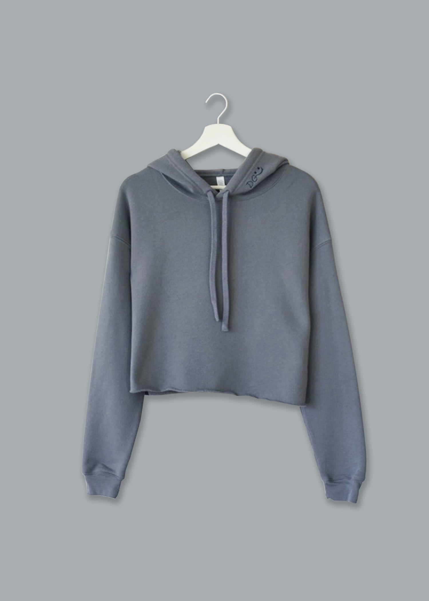 Monogrammed Bella + Canvas Cropped Fleece Hoodie