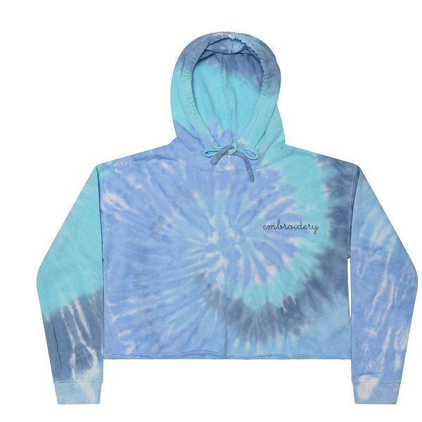 Ladies' Tie-Dye Cropped Hoodie – Personalized Custom