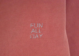Big Kids Vintagewash Crewneck Sweatshirt juju + stitch XS (4-5) / Crimson custom personalized script embroidered vintage crewneck fleece sweatshirt