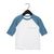 Little Kids Baseball T-shirt juju + stitch 2T / Heather Denim/White custom personalized script embroidered kids baseball t-shirt