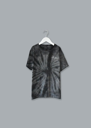 Adult Tie-Dye T-shirt (Unisex) juju + stitch Adult S / Spiral Black custom personalized script embroidered kids tie dye t-shirt
