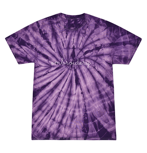 ANCELLM - 【再入荷】EMBROIDERY DYED T-SHIRT/DUSKY PURPLE