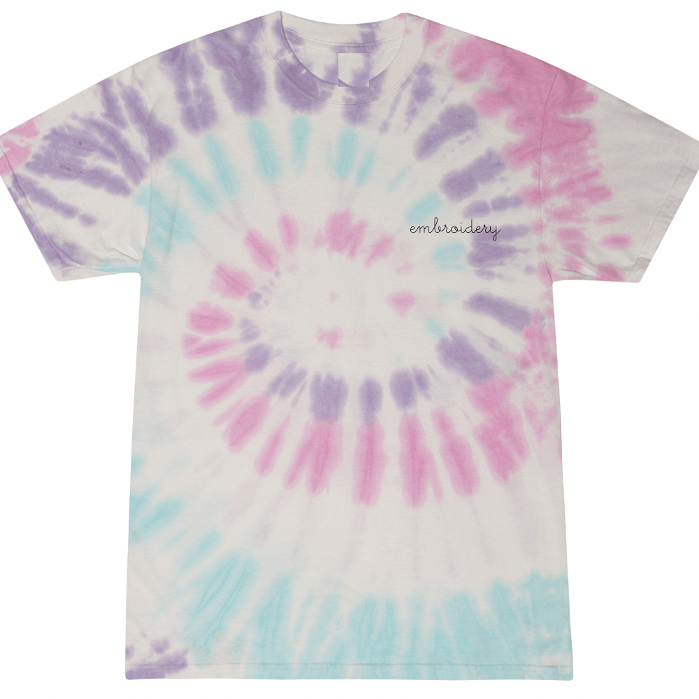 Adult tie-dye t-shirt – personalized & custom embroidered
