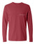 Adult Vintagewash Longsleeve Shirt (Unisex) juju + stitch Adult S / Crimson custom personalized script embroidered longsleeve shirt