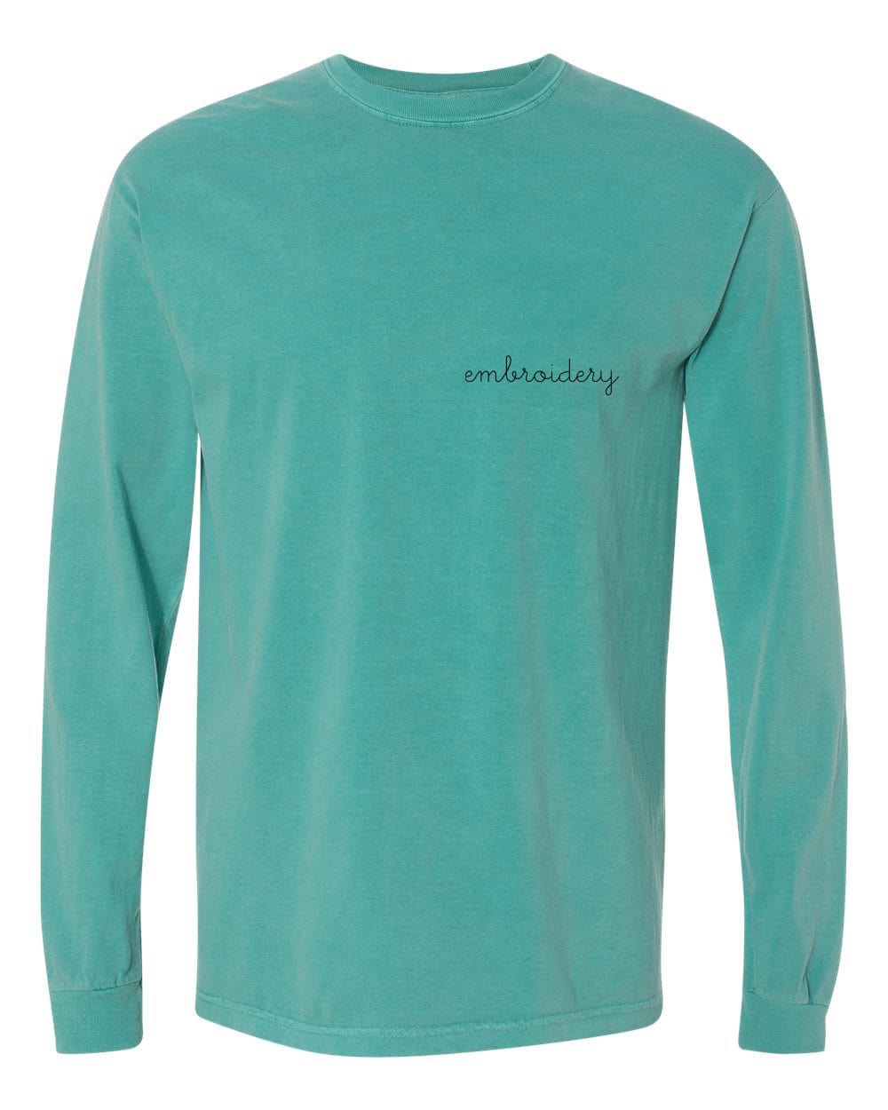 Vintagewash long sleeve shirt – personalized & custom embroidered