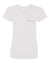 Ladies' Solid Shortsleeve T-Shirt (Semi-Fitted) juju + stitch Adult S / White custom personalized script embroidered ladies' t-shirt