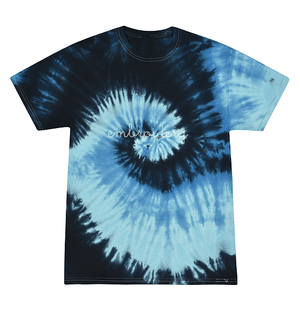 Kids Tie-Dye T-shirt juju + stitch KIDS 2-4 / Deep Blue custom personalized script embroidered tie dye kids t-shirt