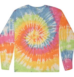juju + stitch Personalized Custom Embroidered T-shirt KIDS 2-4 / Pastel Rainbow Kids Tie-Dye Longsleeve Shirt