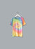 Kids Tie-Dye T-shirt juju + stitch KIDS 2-4 / Pastel Rainbow custom personalized script embroidered tie dye kids t-shirt