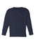juju + stitch Personalized Custom Embroidered T-shirt S (6-8) / Navy Big Kids Solid Longsleeve T-shirt