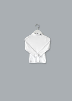 juju + stitch Personalized Custom Embroidered T-shirt Toddler 2 / White Little Kids Cotton Turtleneck