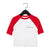 Big Kids Baseball T-shirt juju + stitch Youth S / Red/White custom personalized script embroidered kids baseball t-shirt