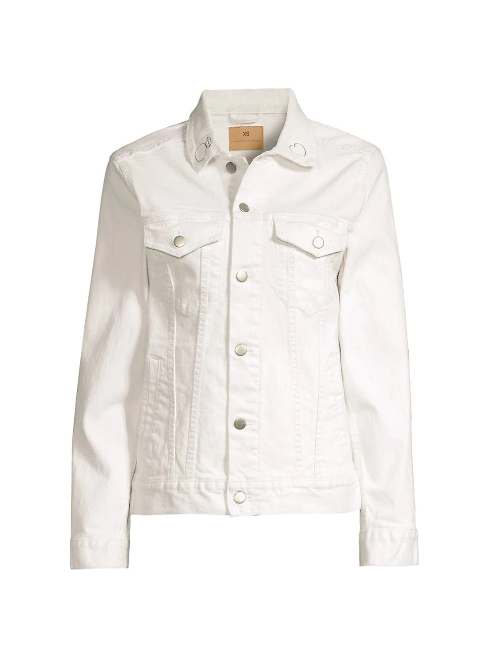 juju + stitch Personalized Custom Embroidered Adult XS / White Denim / wifey "wifey" Adult Oversized Denim Jacket